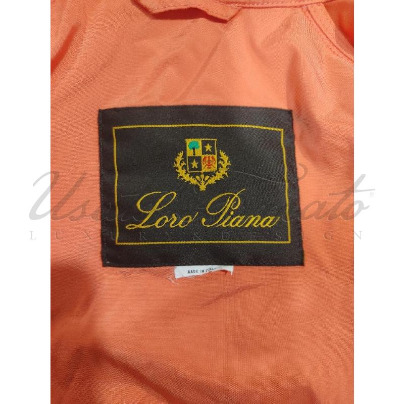 IMPERMEABILE DONNA LORO PIANA ARANCIO  | Mercatino dell'Usato Roma parioli 4