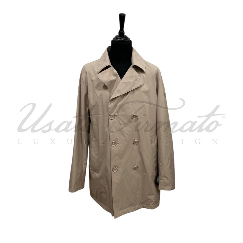 IMPERMEABILE UOMO PEOPLE BEIGE TG 52 | Mercatino dell'Usato Roma parioli 1