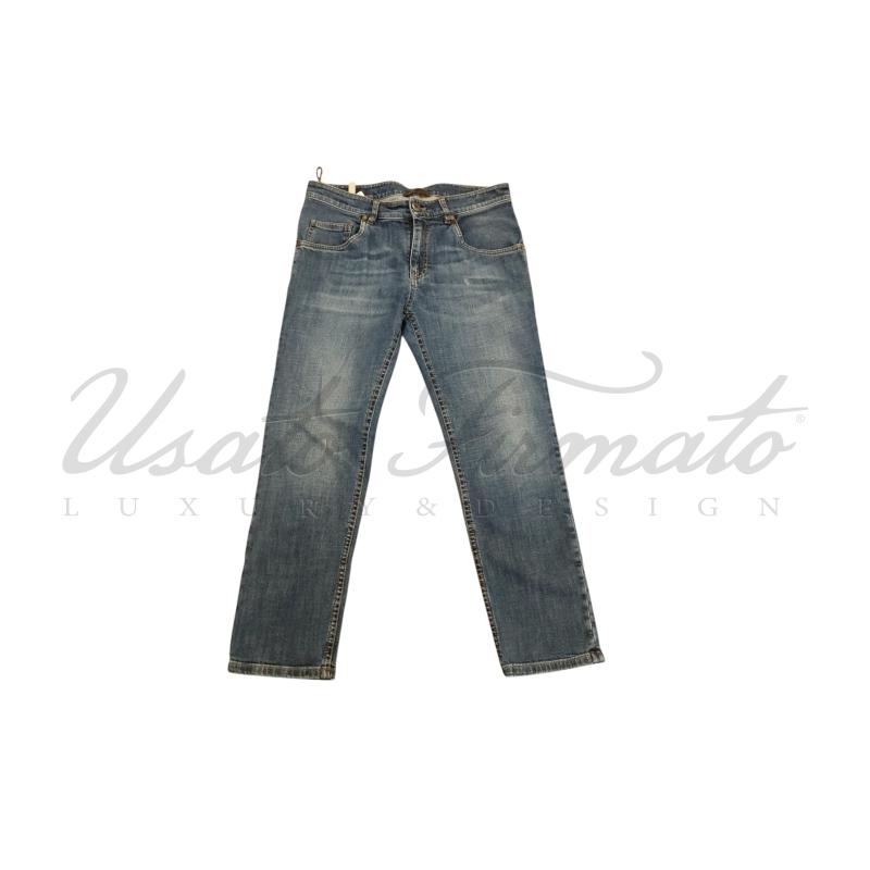 JEANS DONNA BRUNELLO CUCINELLI BLU TG. 40 | Mercatino dell'Usato Roma parioli 1