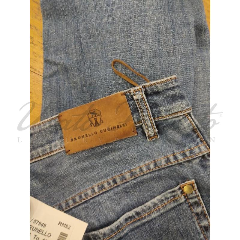 JEANS DONNA BRUNELLO CUCINELLI BLU TG. 40 | Mercatino dell'Usato Roma parioli 3