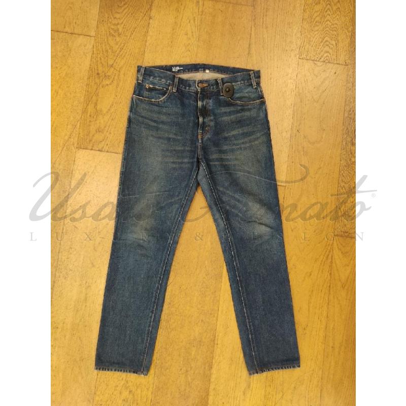 JEANS UOMO CELINE BLU DENIM REGULAR TG 33 | Mercatino dell'Usato Roma parioli 1