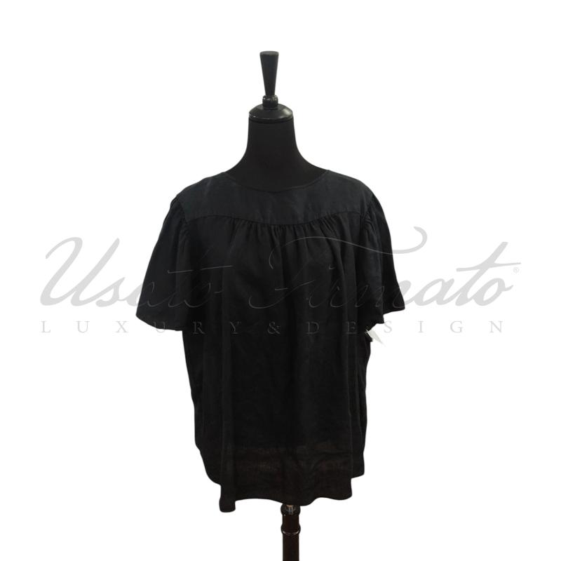 MAGLIA DONNA ASPESI NERA LINO TG. 46 | Mercatino dell'Usato Roma parioli 1