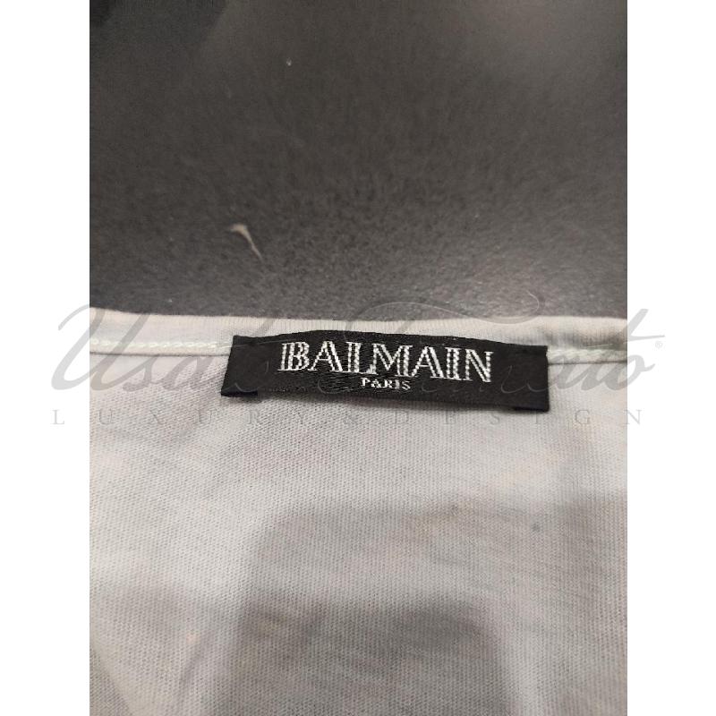 MAGLIA DONNA BALMAIN GRIGIA TG S BOTTONI ARGENTO | Mercatino dell'Usato Roma parioli 4