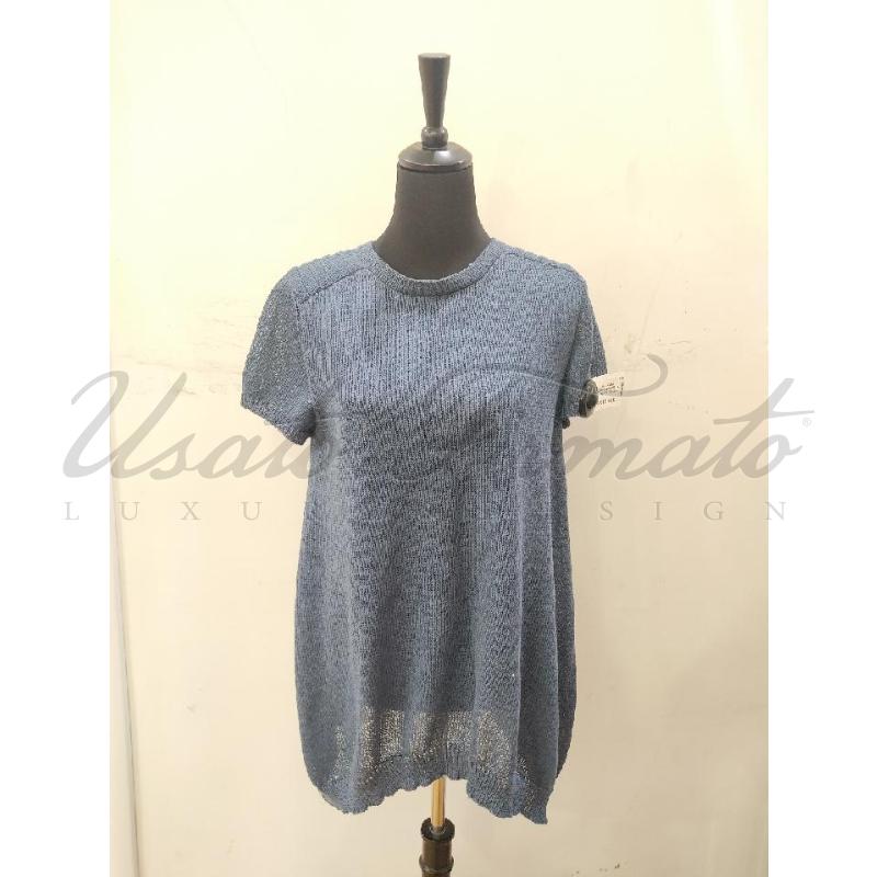 MAGLIA DONNA BRUNELLO CUCINELLI BLU PAILLETTES TG. 3XL | Mercatino dell'Usato Roma parioli 1