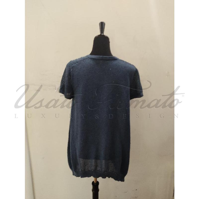 MAGLIA DONNA BRUNELLO CUCINELLI BLU PAILLETTES TG. 3XL | Mercatino dell'Usato Roma parioli 3