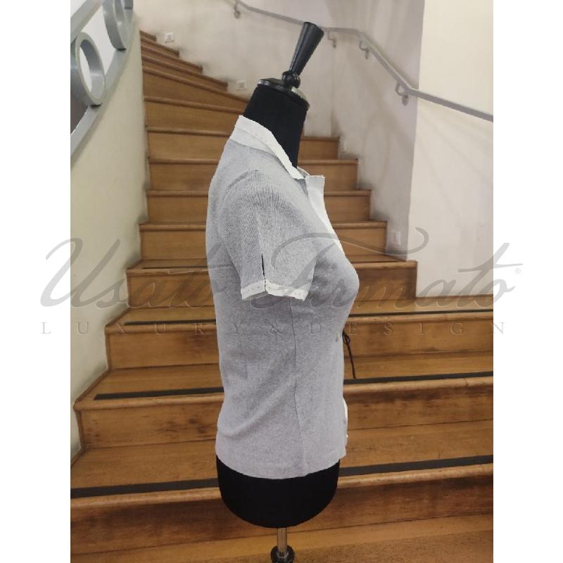 MAGLIA DONNA BRUNELLO CUCINELLI GRIGIA TG. L | Mercatino dell'Usato Roma parioli 2