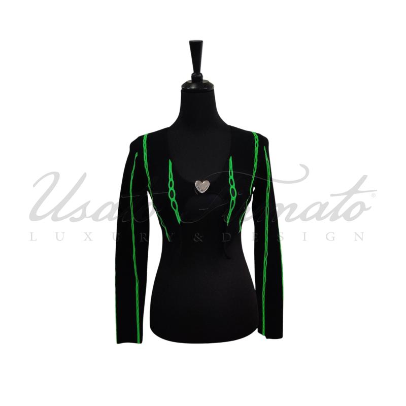 MAGLIA DONNA DION LEE JEANS TG L | Mercatino dell'Usato Roma parioli 1