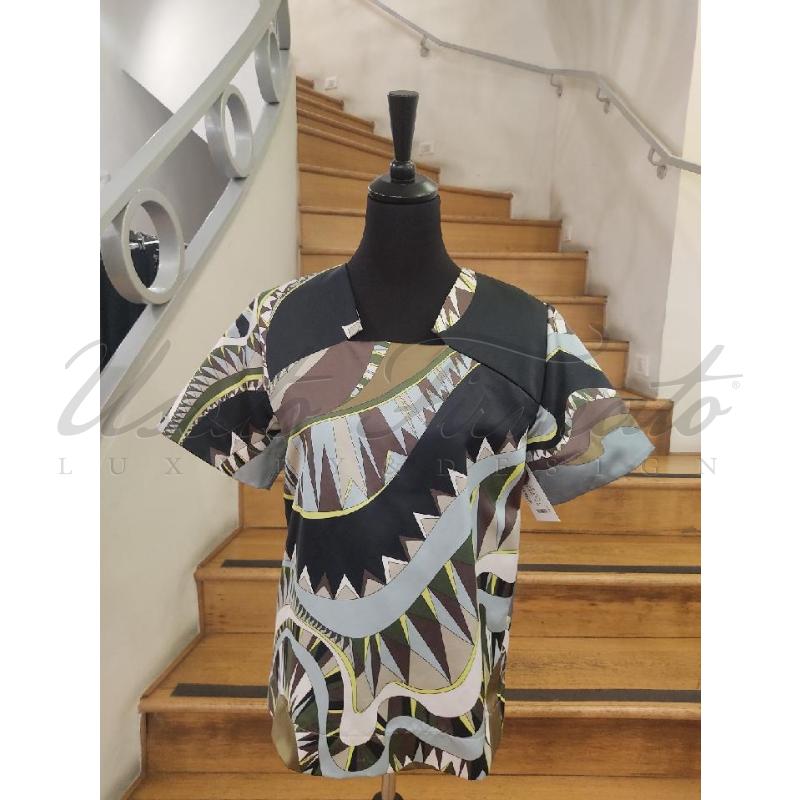 MAGLIA DONNA EMILIO PICCI NERA FANTASIA TG. 42 | Mercatino dell'Usato Roma parioli 1