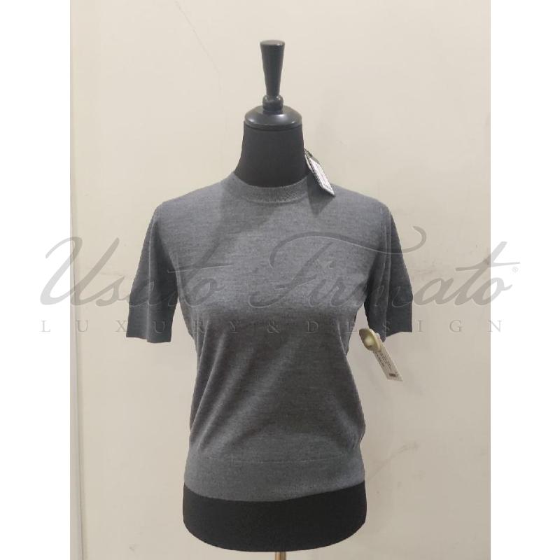 MAGLIA DONNA EMPORIO ARMANI GRIGIA TG XS | Mercatino dell'Usato Roma parioli 1