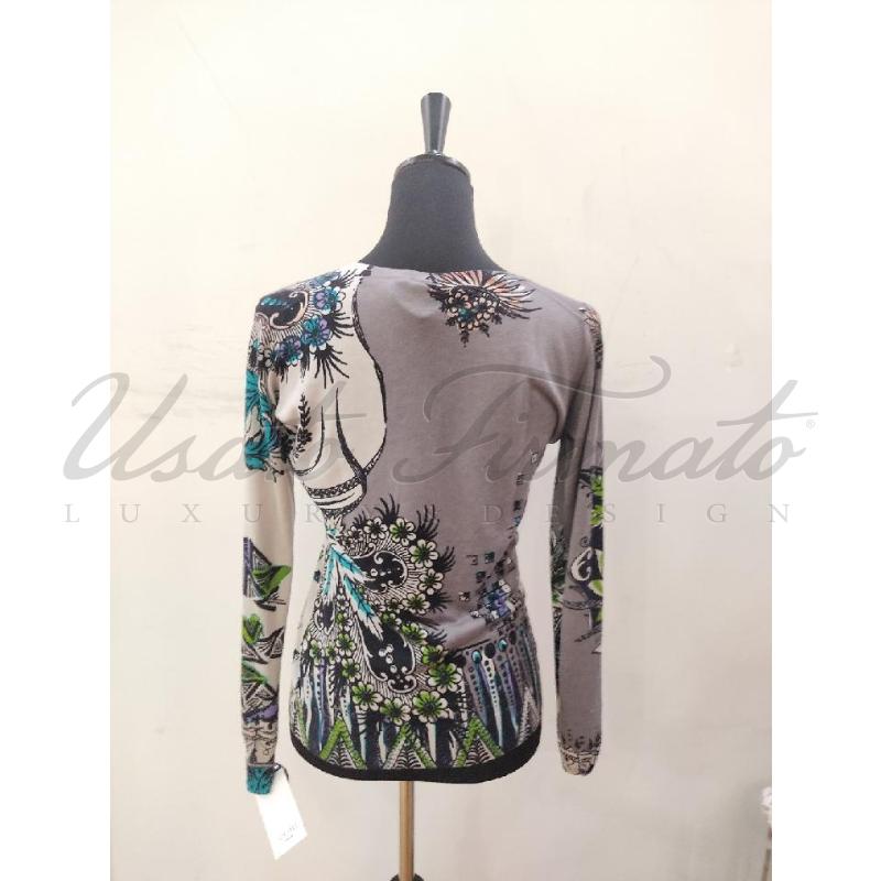 MAGLIA DONNA ETRO FANATSIA GRIGIO TG 44 | Mercatino dell'Usato Roma parioli 3