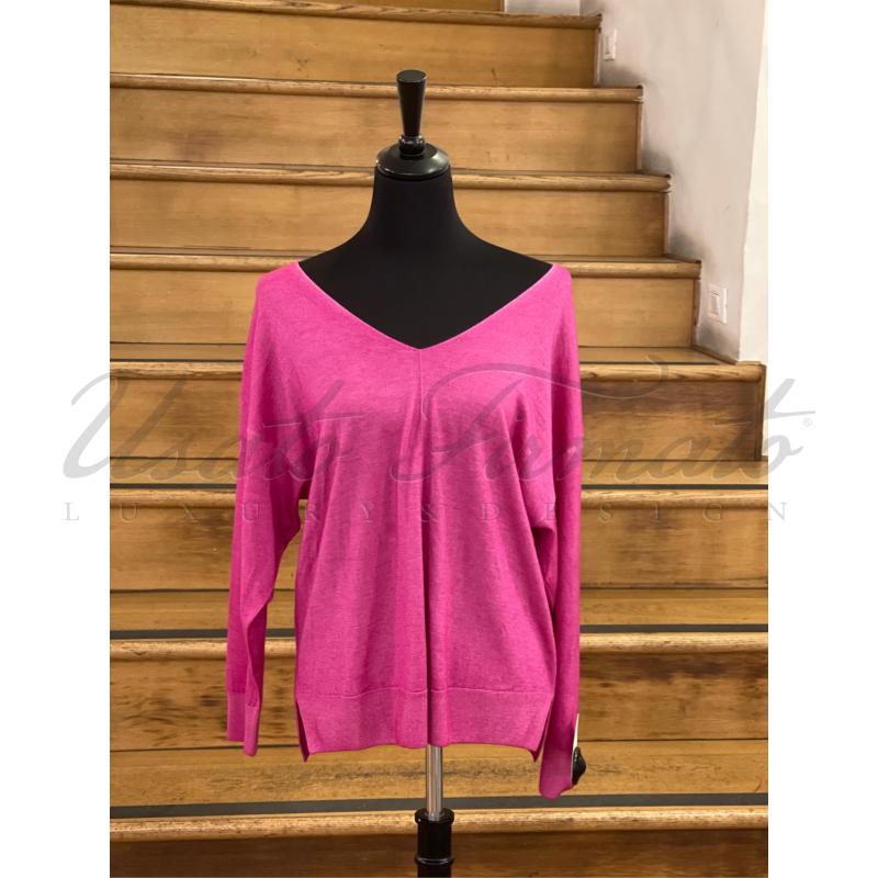 MAGLIA DONNA FALCONERI FUCSIA | Mercatino dell'Usato Roma parioli 1
