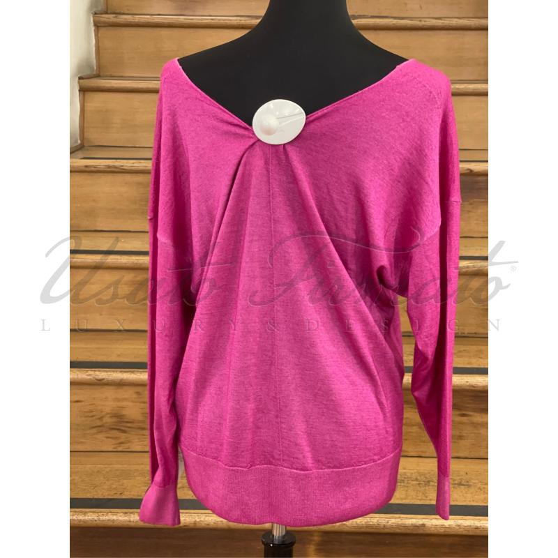 MAGLIA DONNA FALCONERI FUCSIA | Mercatino dell'Usato Roma parioli 3