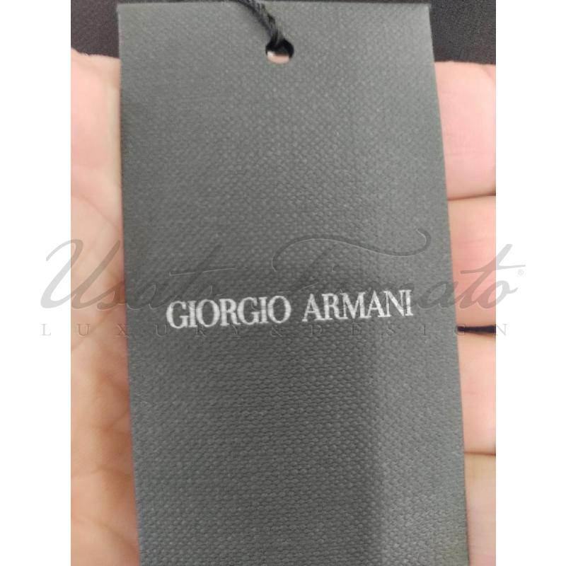 MAGLIA DONNA GIORGIO ARMANI SETA BLU TG 40 | Mercatino dell'Usato Roma parioli 4
