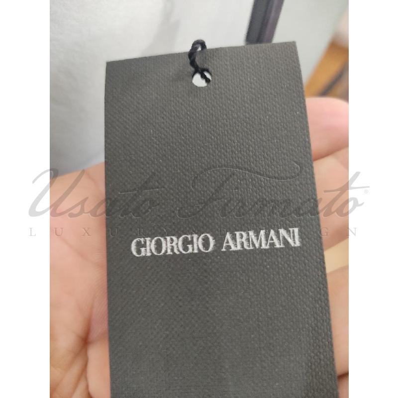MAGLIA DONNA GIORGIO ARMANI SETA CELESTE TG 38 | Mercatino dell'Usato Roma parioli 4