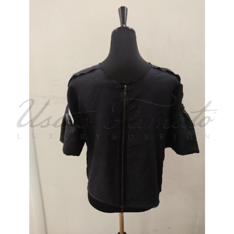 MAGLIA DONNA LAVIN NERA SETA TG 38 | Mercatino dell'Usato Roma parioli 3