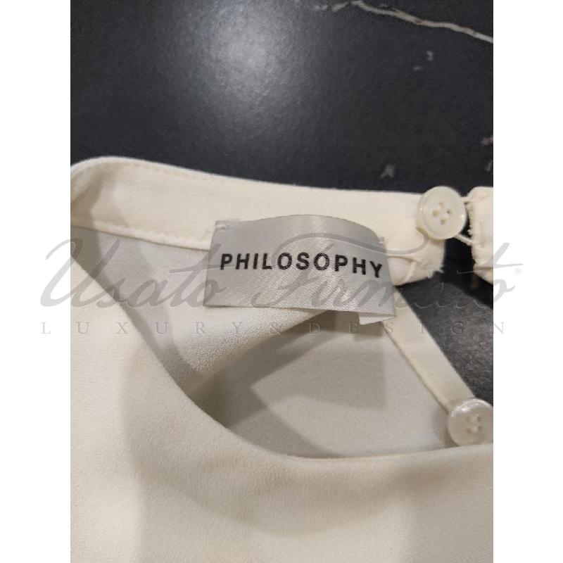 MAGLIA DONNA PHILOSOPHI BEIGE TG 40 | Mercatino dell'Usato Roma parioli 4