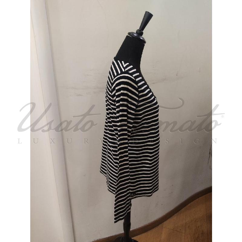 MAGLIA DONNA RALPH LAUREN RIGHE BIANCHE NERE TG. L | Mercatino dell'Usato Roma parioli 2