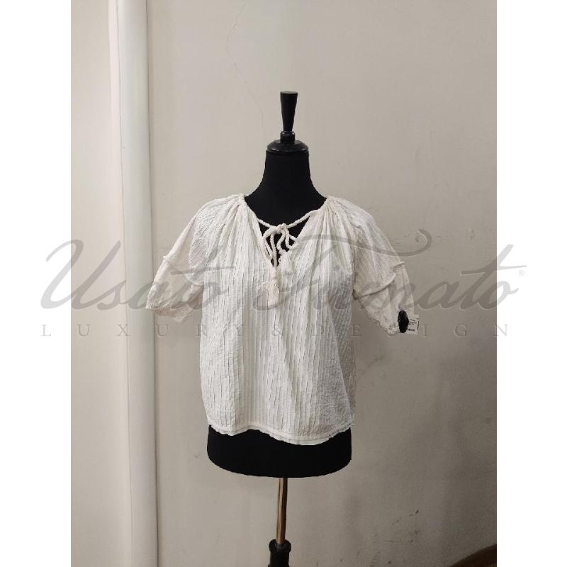 MAGLIA DONNA ULLA JHONSON BIANCA TG S | Mercatino dell'Usato Roma parioli 1
