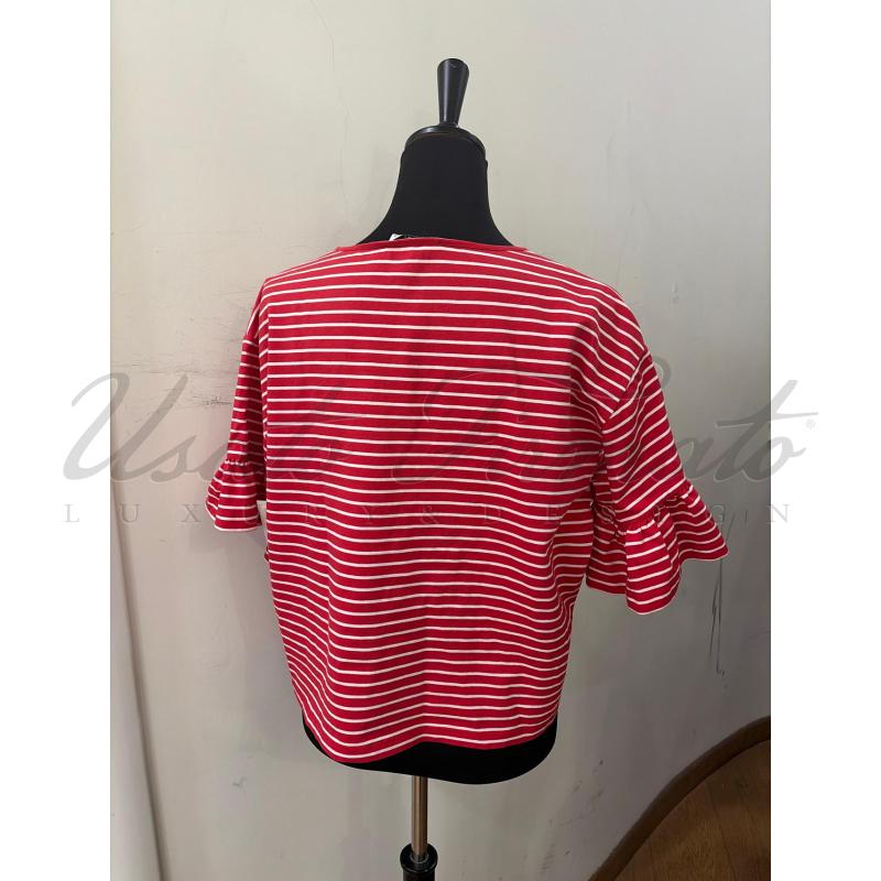 MAGLIA DONNA VIVETTA ROSSO VISI PROFINO TG. 42 | Mercatino dell'Usato Roma parioli 3