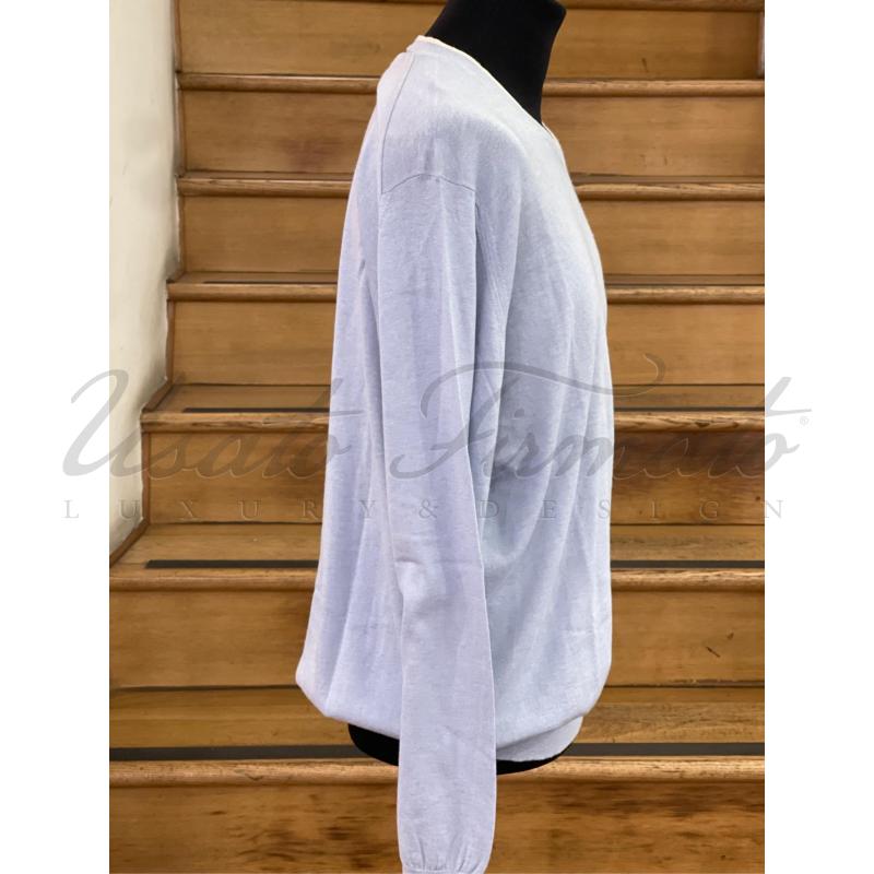 MAGLIA UOMO ERMENEGILDO ZEGNA CELESTE TG L | Mercatino dell'Usato Roma parioli 2