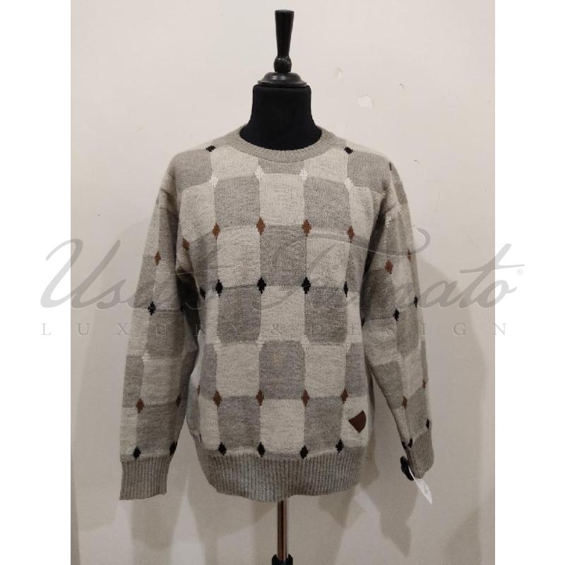 MAGLIA UOMO GUCCI VINTAGE GRIGIA TG 46 | Mercatino dell'Usato Roma parioli 1