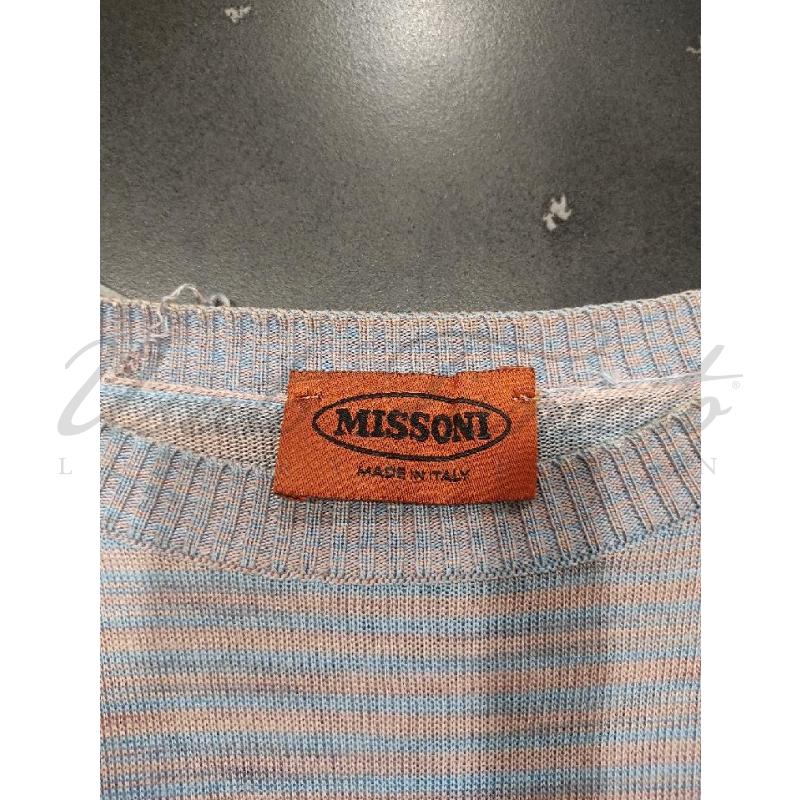 MAGLIA UOMO MISSONI CELESTE TG 52 | Mercatino dell'Usato Roma parioli 3