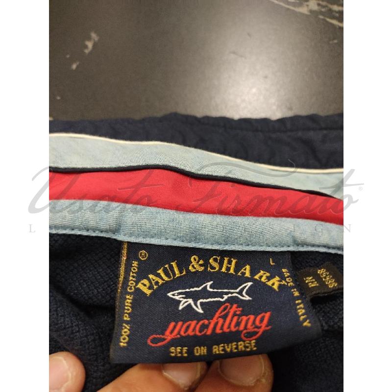 MAGLIA UOMO PAUL & SHARK BLU L | Mercatino dell'Usato Roma parioli 5