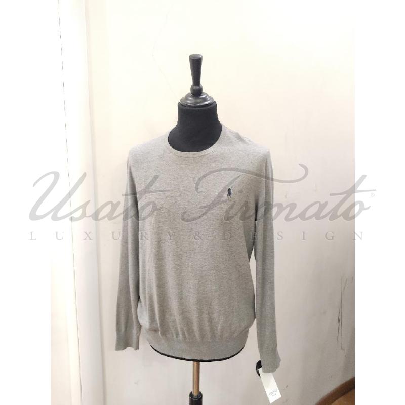 MAGLIA UOMO RALPH LAUREN GRIGIA TG. M | Mercatino dell'Usato Roma parioli 1