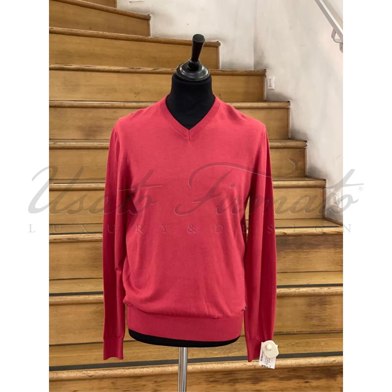 MAGLIA UOMO TRUSSARDI FILO ROSSO TG M  | Mercatino dell'Usato Roma parioli 1