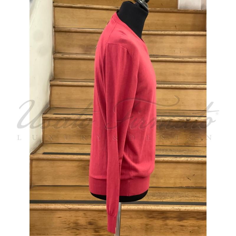 MAGLIA UOMO TRUSSARDI FILO ROSSO TG M  | Mercatino dell'Usato Roma parioli 2