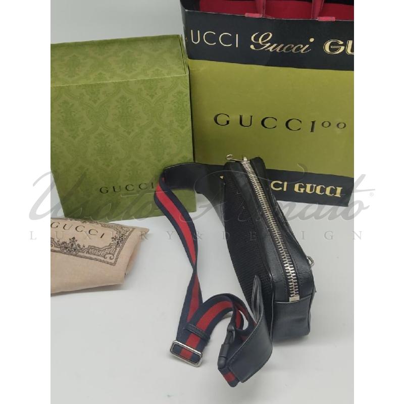 MARSUPIO UOMO GUCCI GG SUPREME BLACK WEB  | Mercatino dell'Usato Roma parioli 2