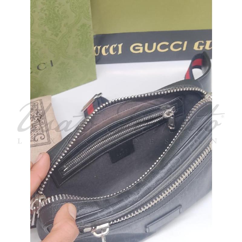 MARSUPIO UOMO GUCCI GG SUPREME BLACK WEB  | Mercatino dell'Usato Roma parioli 3