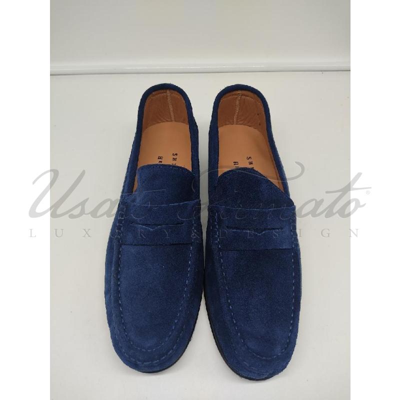 MOCASSINI PELLE UOMO SHIPTON & HENEAGE BLU TG 43.5 | Mercatino dell'Usato Roma parioli 2