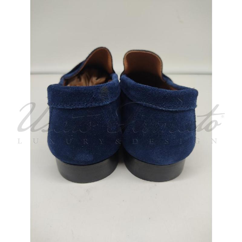 MOCASSINI PELLE UOMO SHIPTON & HENEAGE BLU TG 43.5 | Mercatino dell'Usato Roma parioli 3