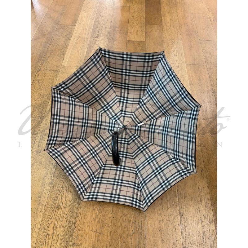 OMBRELLO BURBERRY NERO TARTAN | Mercatino dell'Usato Roma parioli 2