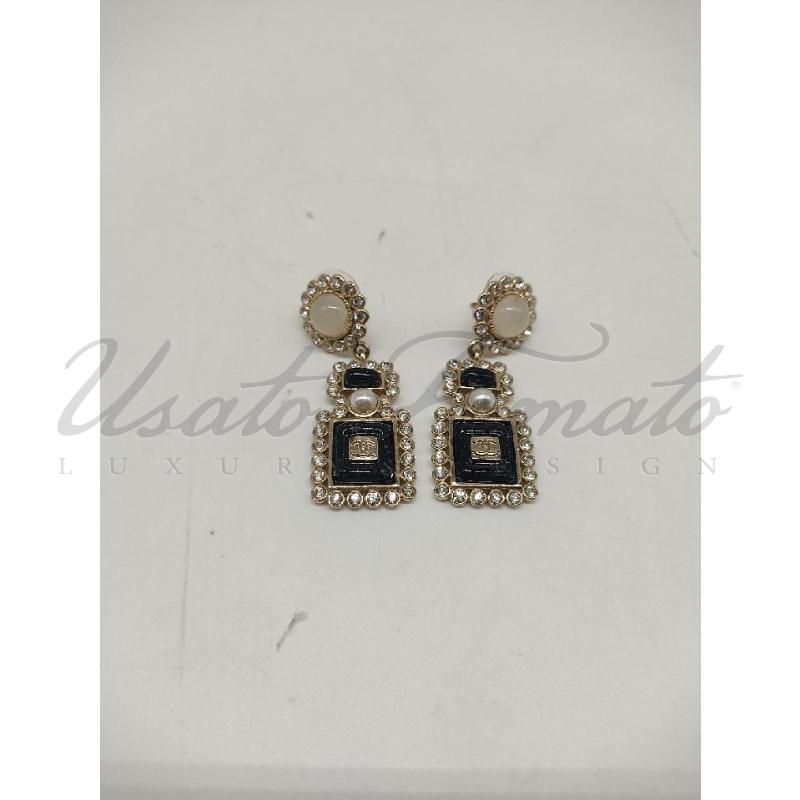 ORECCHINI CHANEL STRASS COD C 21 K | Mercatino dell'Usato Roma parioli 1