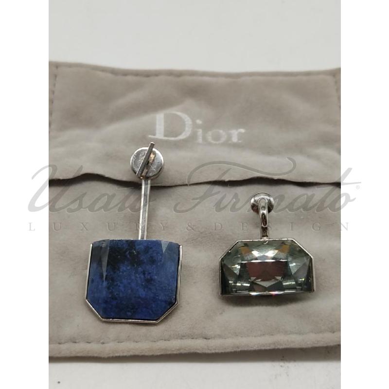 ORECCHINI DIOR ASIMMETRICI PIETRE  | Mercatino dell'Usato Roma parioli 1