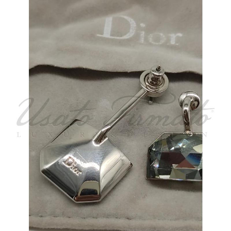 ORECCHINI DIOR ASIMMETRICI PIETRE  | Mercatino dell'Usato Roma parioli 2