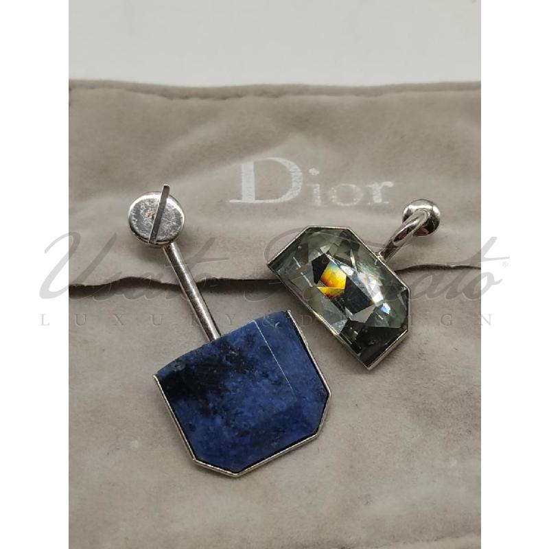 ORECCHINI DIOR ASIMMETRICI PIETRE  | Mercatino dell'Usato Roma parioli 3