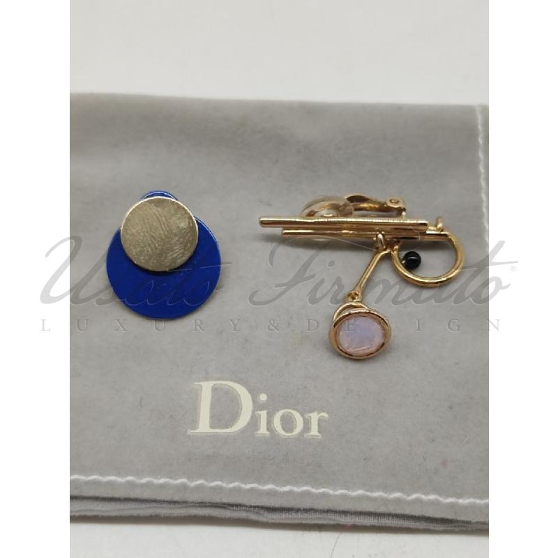 ORECCHINI DIOR ASIMMETRI CLIP | Mercatino dell'Usato Roma parioli 1