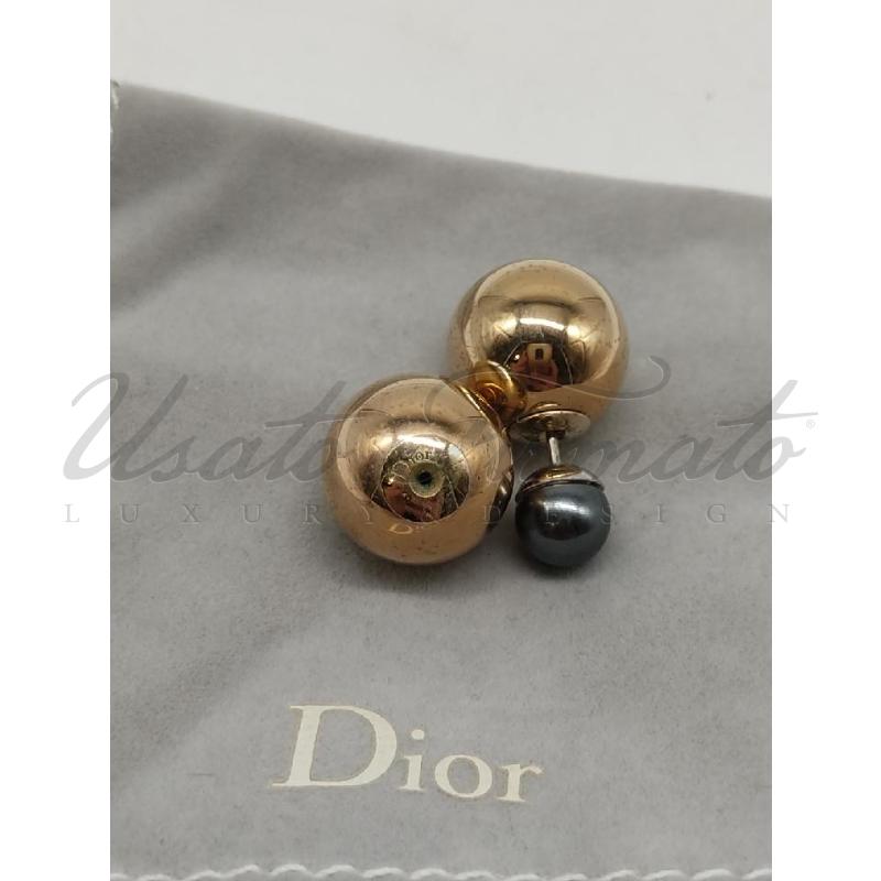 ORECCHINI DIOR PALLINE DORATE  | Mercatino dell'Usato Roma parioli 3