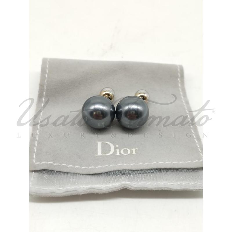 ORECCHINI DIOR PALLINE GRIGIO  | Mercatino dell'Usato Roma parioli 1