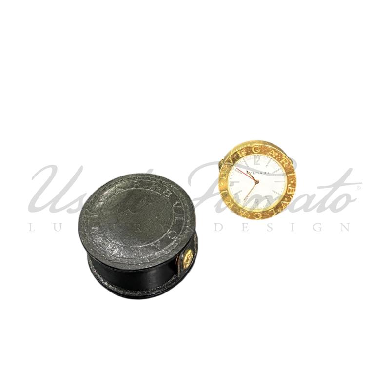 OROLOGIO DA TAVOLO BULGARI BVLGARI DIAGONO TRAVEL CLOCK  | Mercatino dell'Usato Roma parioli 1