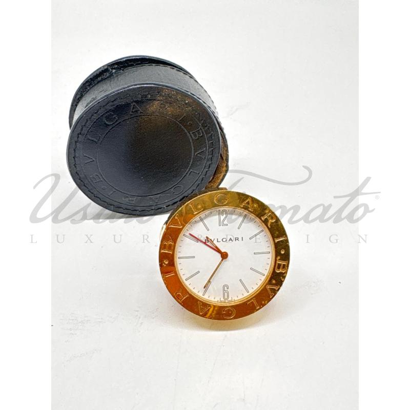 OROLOGIO DA TAVOLO BULGARI BVLGARI DIAGONO TRAVEL CLOCK  | Mercatino dell'Usato Roma parioli 3