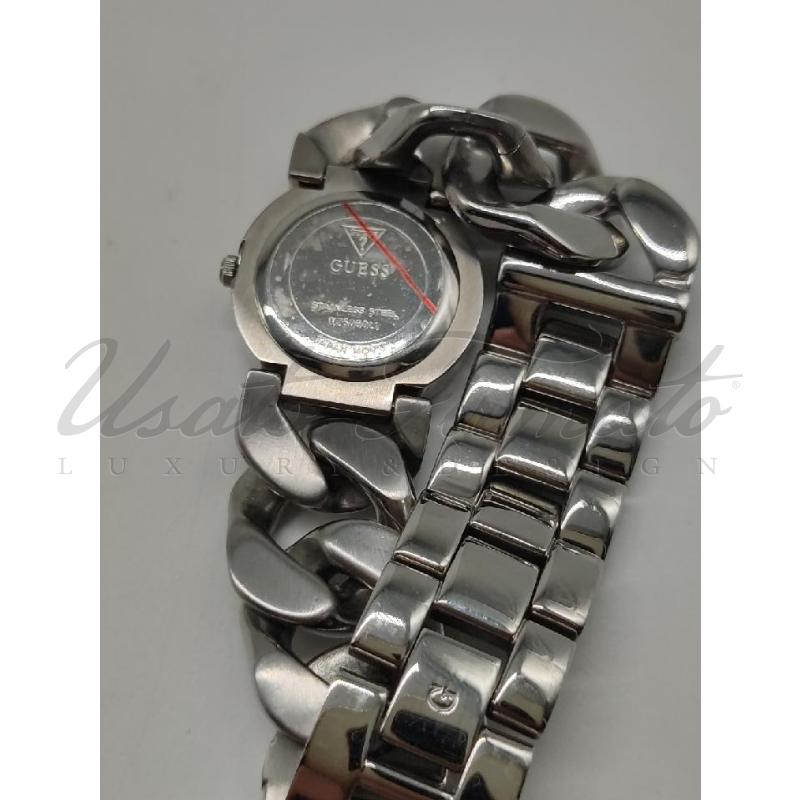 OROLOGIO GUESS CATENA ARGENTATA QUARZO | Mercatino dell'Usato Roma parioli 3