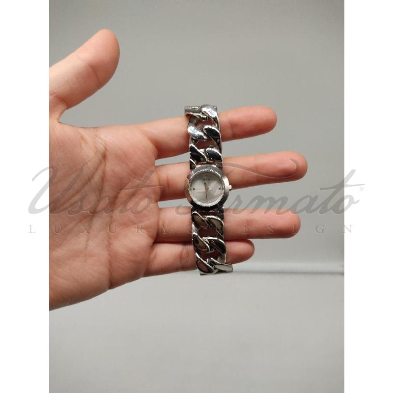 OROLOGIO GUESS CATENA ARGENTATA QUARZO | Mercatino dell'Usato Roma parioli 4