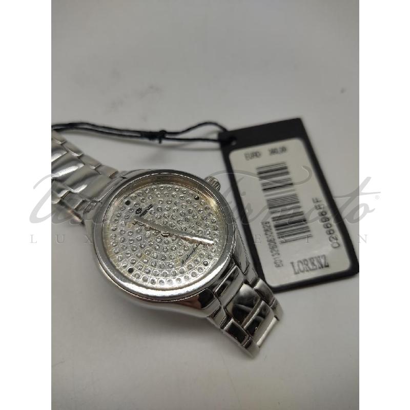OROLOGIO LORENZ ARGENTATO STRASS QUARZO | Mercatino dell'Usato Roma parioli 2