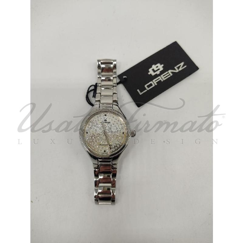 OROLOGIO LORENZ ARGENTATO STRASS QUARZO | Mercatino dell'Usato Roma parioli 4