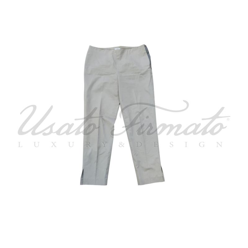 PANTALONE DONNA BRUNELLO CUCINELLI BEIGE TG. 42 | Mercatino dell'Usato Roma parioli 1