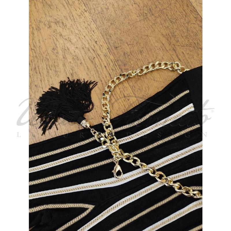 PANTALONE DONNA ELISABETTA FRANCHI MAGLIA RIGHE CINTURA TG S  | Mercatino dell'Usato Roma parioli 2